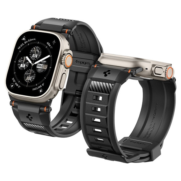 Strap Spigen Rugged Ultra Band Apple Watch 4 / 5 / 6 / 7 / 8 / 9 / Se / Ultra 1 / 2 (42 / 44 / 45 / 49 Mm) MATTE Black