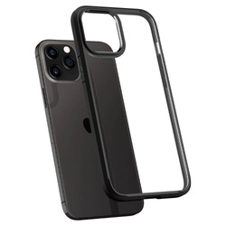 SPIGEN Ultra Hybrid iPhone 12 / 12 Pro Etui Matte Black Czarne Case + Szkło 3MK Flexible Glass Lite