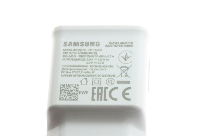 Original Charger SAMSUNG EP-TA200 Fast Charging Galaxy S8 S9 S10