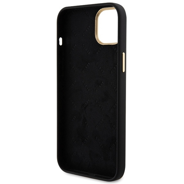 Guess GUHCP15M4DGPK iPhone 15 Plus / 14 Plus 6.7" czarny/black hardcase Silicone Logo Strass 4G