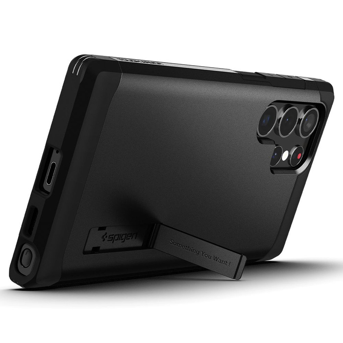 Case Spigen Tough Armor Galaxy S22 Ultra Black Case