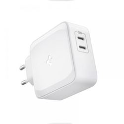 SPIGEN PE2007EU POWERARC 2-PORT NETWORK CHARGER ŁADOWARKA PD60W QC3.0 WHITE