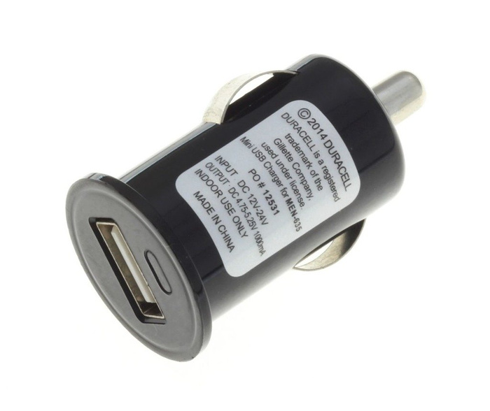 Ładowarka Samochodowa USB DURACELL 2x2.4A Uniwersalna Apple Samsung Nokia Sony 