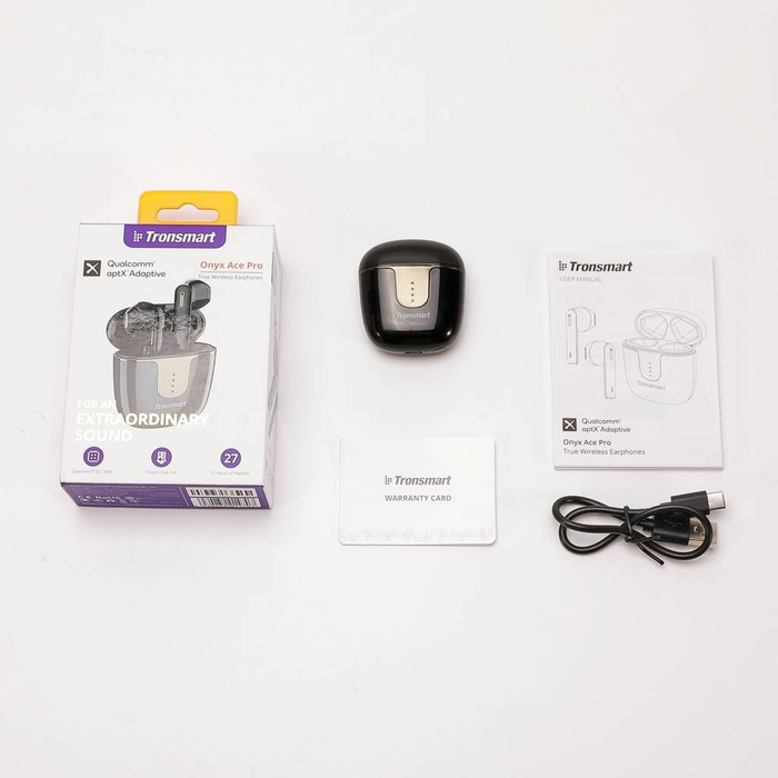 Tronsmart Onyx Ace Pro słuchawki bezprzewodowe TWS Bluetooth 5.2 czarne