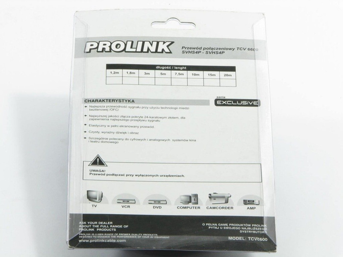 PROLINK SVHS4P - SVHS4P cable 10m TCV6600