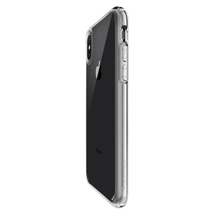 Etui SPIGEN Ultra Hybrid  Apple iPhone X Xs Przezroczyste Clear Przezroczysty + Szkło SPIGEN Case