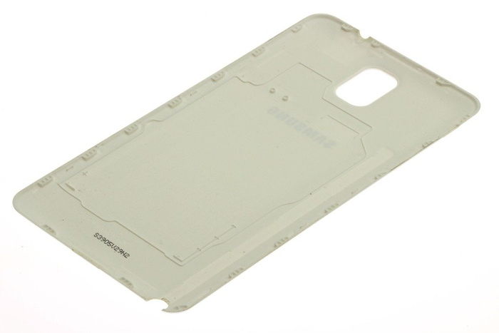 Battery cover SAMSUNG Galaxy Note 3 Genuine WHITE Imitation Leather Grade B