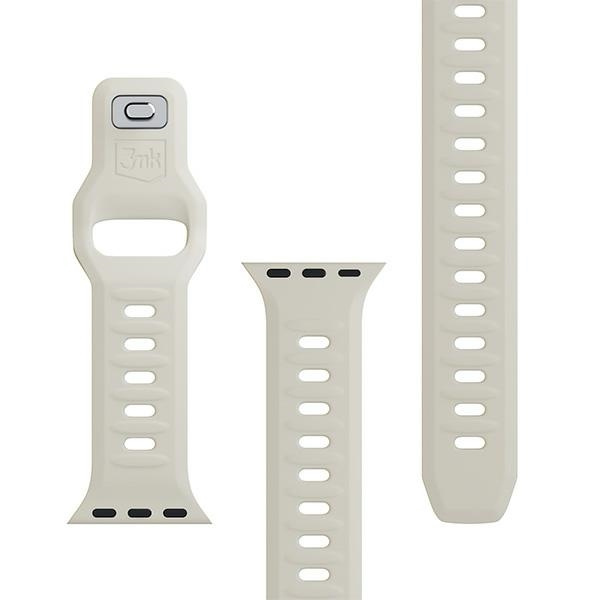 3MK Silicone Watch Strap beżowy/beige dla Apple Watch 38/40/41mm