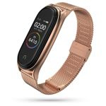 Pasek TECH-PROTECT Milaneseband Xiaomi Mi Band 5 Rose Gold Złoty