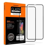 Tempered Glass Spigen iPhone 11 Pro X / Xs Glass Fc 2-pack Black