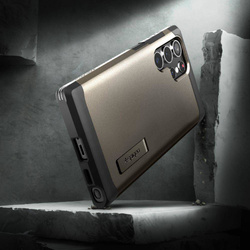 Case Spigen Tough Armor GALAXY S22 ULTRA GUNMETAL