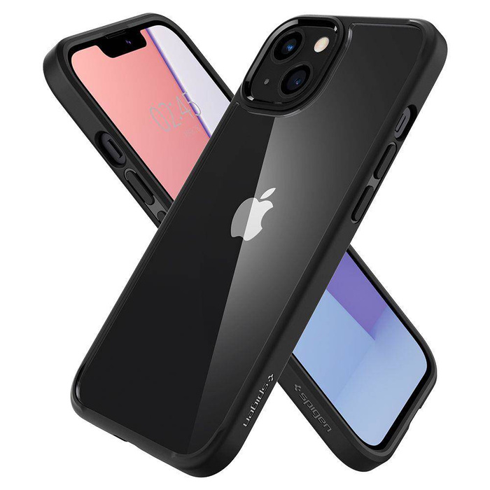 Etui iPhone 13 Spigen Ultra Hybrid Matte Black Case + Szkło Hartowane Full Cover Spigen