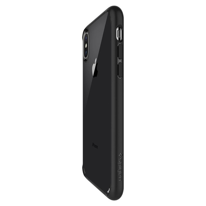 Case Spigen iPhone X XS Ultra Hybrid MATTE Black + Glass 