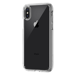 Etui SPIGEN Ultra Hybrid  Apple iPhone X Xs Przezroczyste Clear Przezroczysty + Szkło SPIGEN Case