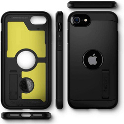 Etui SPIGEN Tough Armor iPhone SE 2022 2020 Black Czarne Case