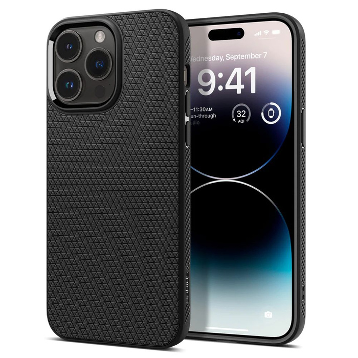 Etui Spigen Liquid Air iPhone 14 Pro Etui Matte Black Case