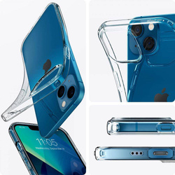 Case iPhone 13 Spigen Liquid Crystal Transparent Clear Case + Tempered Glass Full Cover Spigen