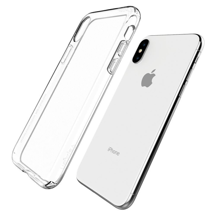 Etui SPIGEN Liquid Crystal Apple iPhone X Xs Clear + Szkło SPIGEN Case