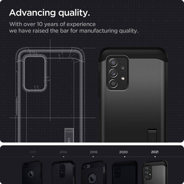 Case Spigen Galaxy A52 LTE / 5G Tough Armor Black Case