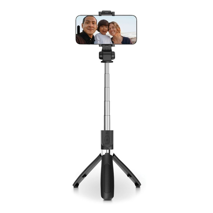 TECH-PROTECT L01S WIRELESS SELFIE STICK TRIPOD BLACK BLACK 