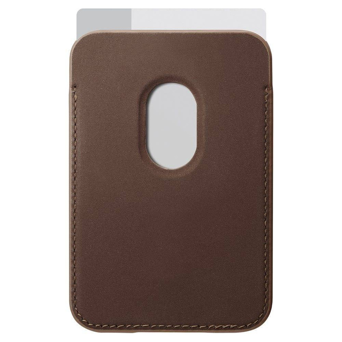 Case Spigen Valentinus MagSafe Universal Magnetic Card Holder Brown