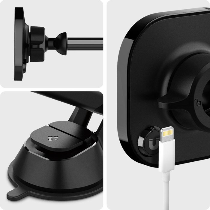 Spigen ITS35 Magnetyczny Uchwyt Magsafe Na Deskę Dashboard Car Mount Black