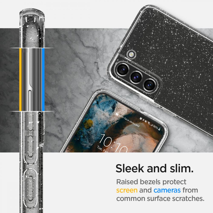 ETUI SPIGEN S22 Liquid Crystal Glitter Bezbarwny Case