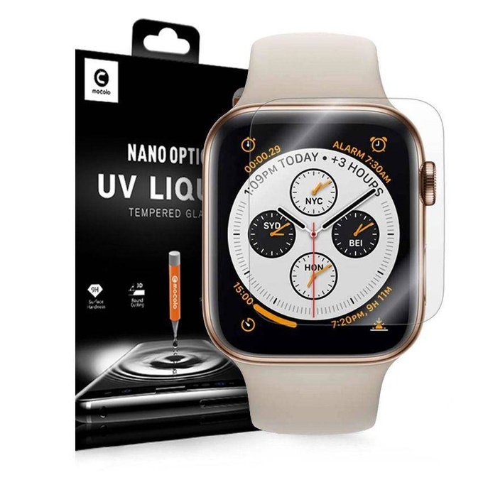 Szkło Hartowane Mocolo UV Glass Apple Watch 4 5 6 SE 40mm Clear