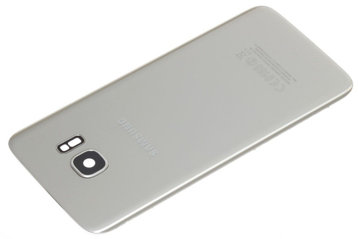 SAMSUNG Galaxy S7 Edge Battery Door Original Grade B Silver Titanium