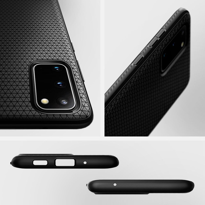 Etui SPIGEN Samsung Galaxy S20 Plus Liquid Air Matte Black Czarne Case