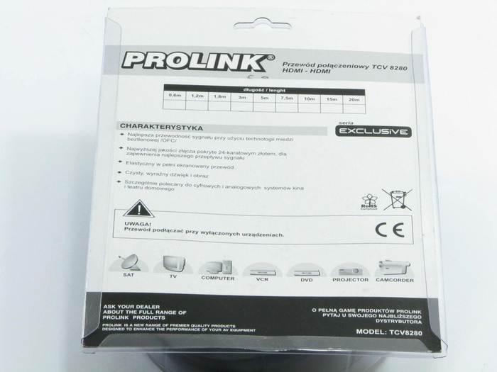 PROLINK Hdmi - Hdmi Cable 7,5m Filters Full HD Solid TCV8280