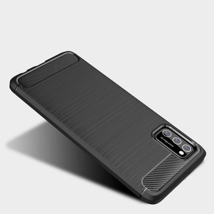 Etui TECH-PROTECT Tpucarbon Galaxy A41 Black Czarne Case