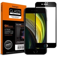 Szkło SPIGEN Full Cover iPhone SE 2022 2020 7 8 Glass Fc Black Czarne