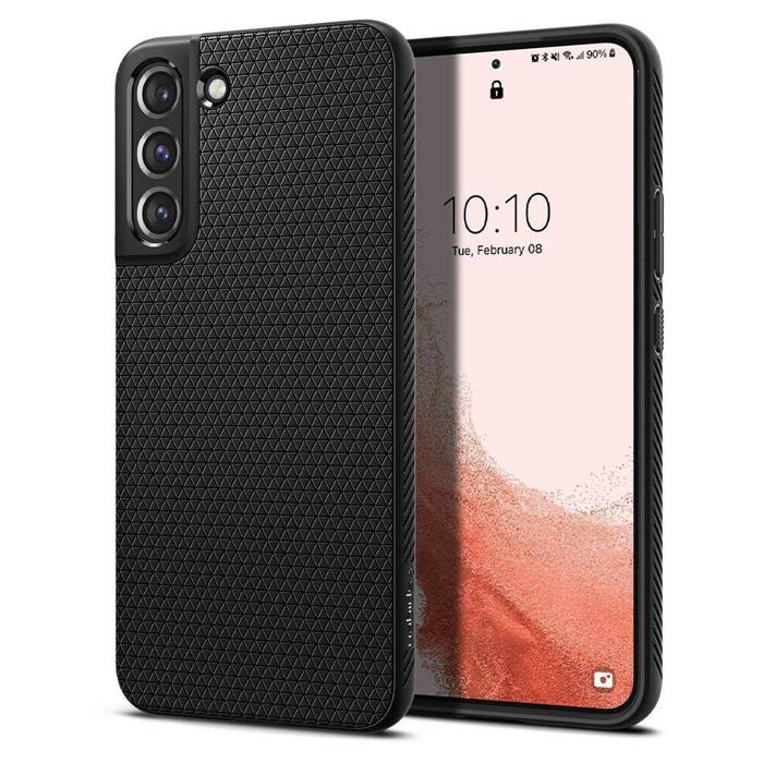 ETUI SPIGEN S22 Liquid Air Matte Black Czarne Case