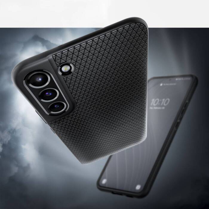 ETUI SPIGEN S22 Liquid Air Matte Black Czarne Case