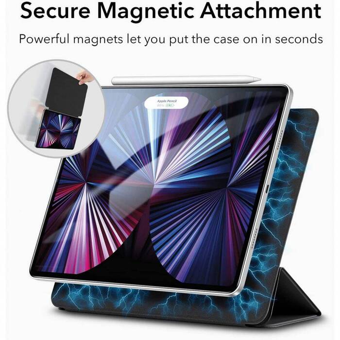 Etui ESR Ipad Pro 11 2018 / 2020 Rebound Magnetic Black Czarne Case