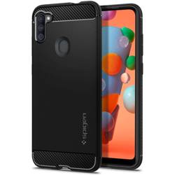 Etui SPIGEN Rugged Armor Galaxy A11 Matte Black Czarne Case