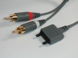 Kabel SONY ERICSSON MMC-60 Audio Oryginał 2x RCA Chinch Fast Port
