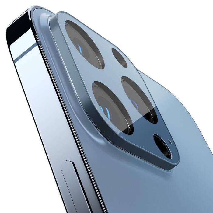 SPIGEN Optik.Tr Camera Protector 2-Pack Apple iPhone 13 Pro / 13 Pro Max Sierra Blue OSŁONA APARATU